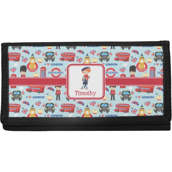 Custom London Canvas Checkbook Cover (Personalized)