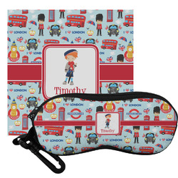 London Eyeglass Case & Cloth (Personalized)