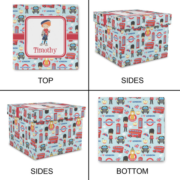 London Gift Boxes with Lid - Canvas Wrapped - Small - Approval