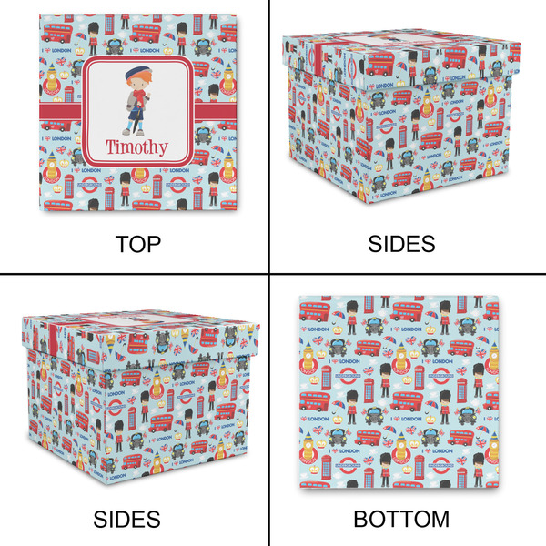 London Gift Boxes with Lid - Canvas Wrapped - X-Large - Approval
