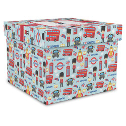 London Gift Box with Lid - Canvas Wrapped - X-Large (Personalized)