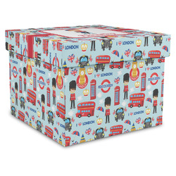 London Gift Box with Lid - Canvas Wrapped - XX-Large (Personalized)