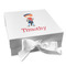 London Gift Boxes with Magnetic Lid - White - Front