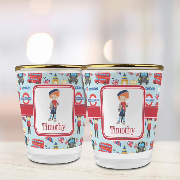 London Glass Shot Glass - with gold rim - LIFESTYLE