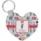London Heart Plastic Keychain w/ Name or Text