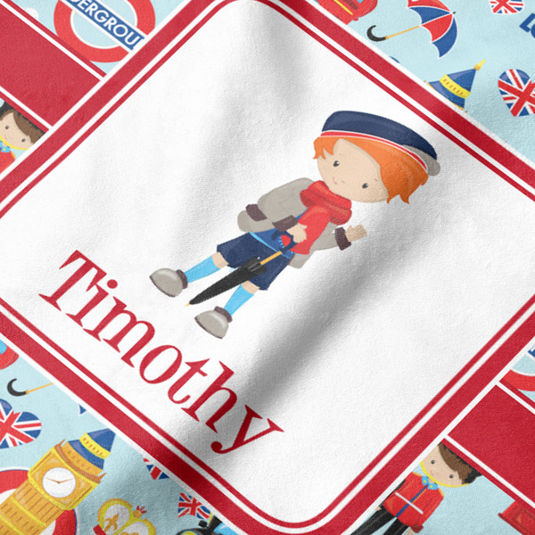 London Hooded Baby Towel- Detail Close Up