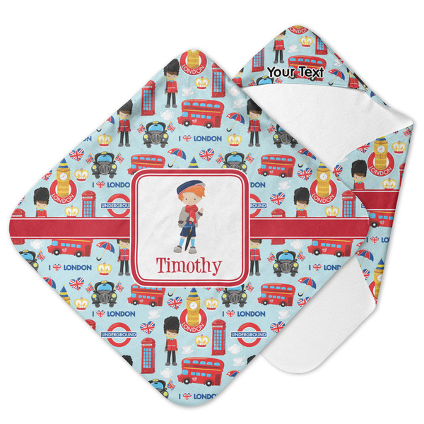 Custom London Hooded Baby Towel (Personalized)