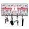London Key Hanger w/ 4 Hooks w/ Graphics and Text