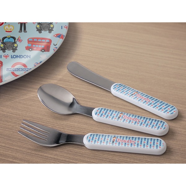 London Kids Flatware w/ Plate