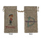 London Large Burlap Gift Bag - Front & Back (Personalized)
