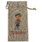 London Large Burlap Gift Bag - Front (Personalized)
