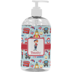 London Plastic Soap / Lotion Dispenser (16 oz - Large - White) (Personalized)