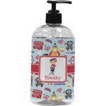 London Plastic Soap / Lotion Dispenser (16 oz - Large - Black) (Personalized)