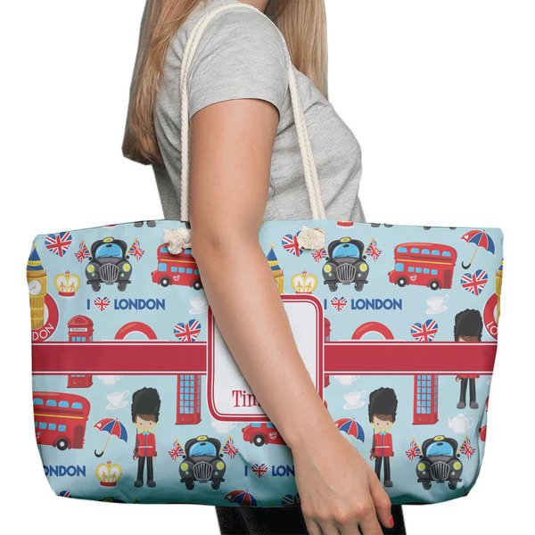 London Large Rope Tote Bag - In Context View