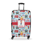 London Suitcase - 28" Large - Checked w/ Name or Text
