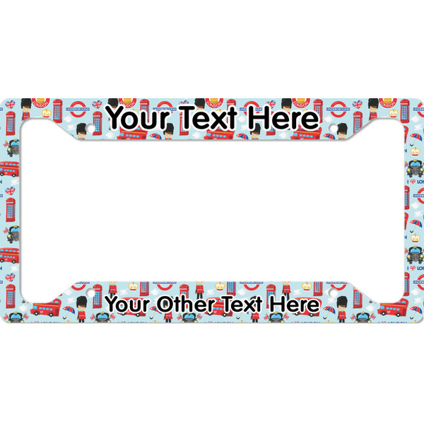 Custom London License Plate Frame - Style A (Personalized)
