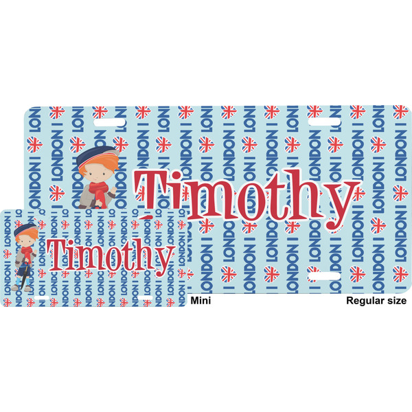 London License Plate (Sizes)