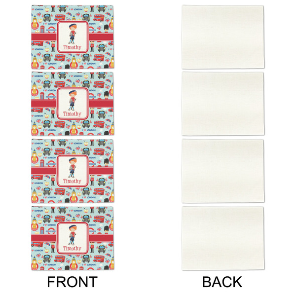 London Linen Placemat - APPROVAL Set of 4 (single sided)