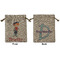 London Medium Burlap Gift Bag - Front & Back (Personalized)