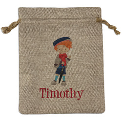 London Burlap Gift Bag (Personalized)