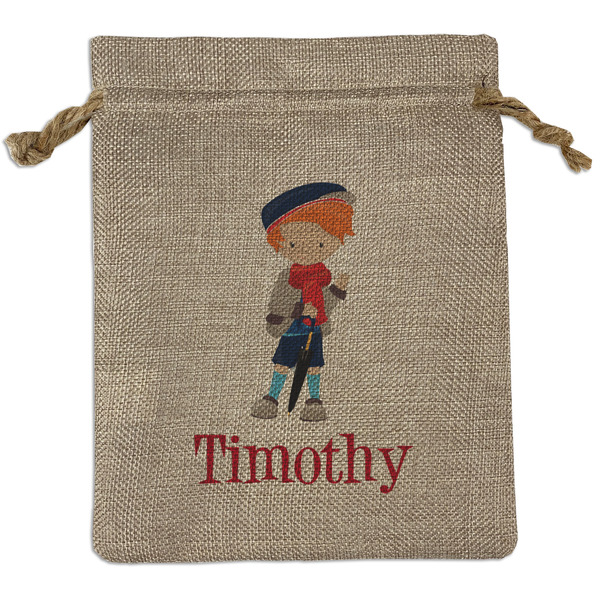 Custom London Burlap Gift Bag (Personalized)