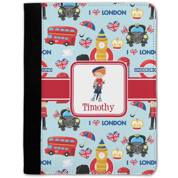 Custom London Notebook Padfolio w/ Name or Text