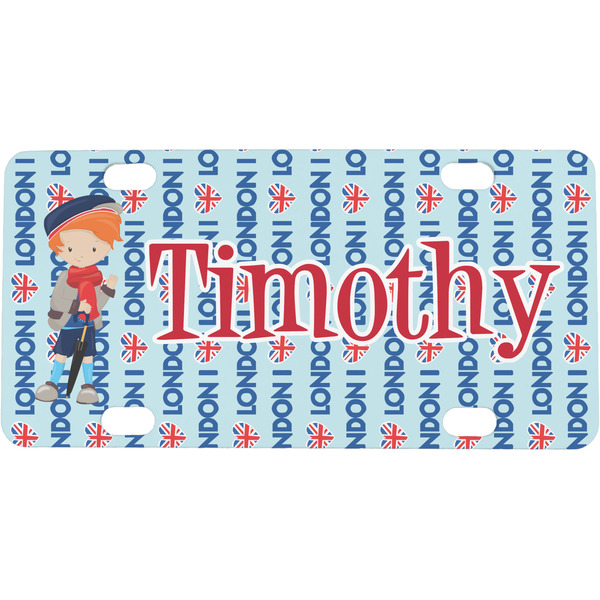 Custom London Mini / Bicycle License Plate (4 Holes) (Personalized)