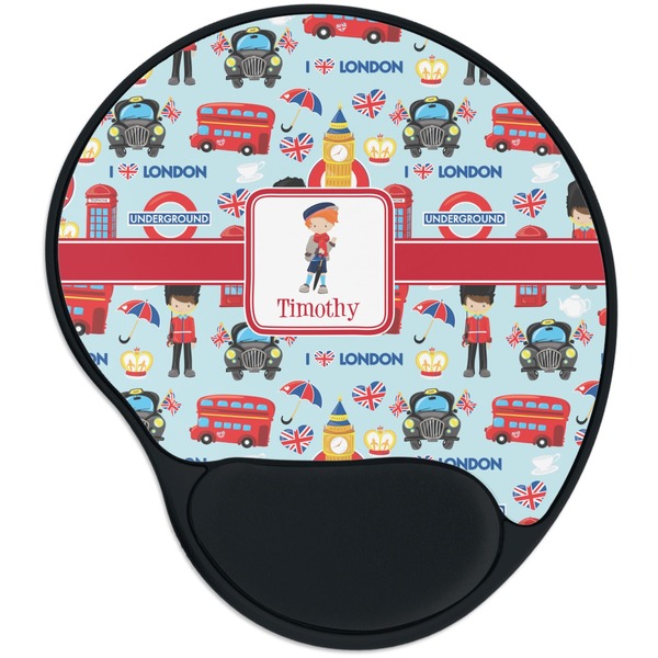 Custom London Mouse Pad with Wrist Support