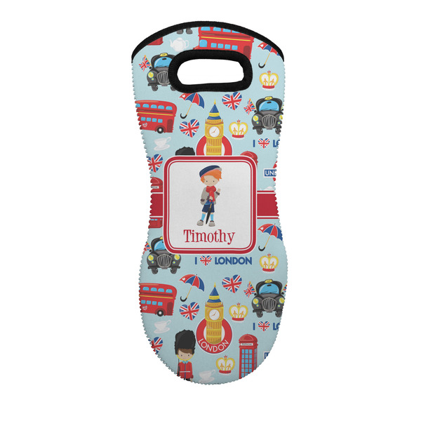 Custom London Neoprene Oven Mitt w/ Name or Text