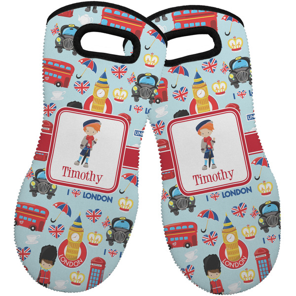 London Neoprene Oven Mitt -Set of 2 - Front