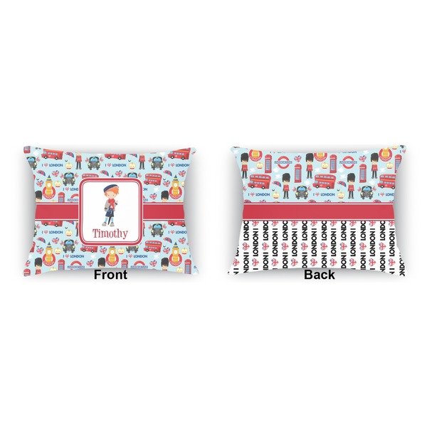 London  Outdoor Rectangular Throw Pillow (Front and Back)