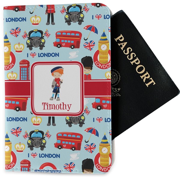 Custom London Passport Holder - Fabric (Personalized)