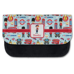 London Canvas Pencil Case w/ Name or Text