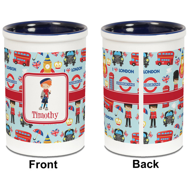 London Pencil Holder - Blue - approval