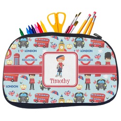 London Neoprene Pencil Case - Medium w/ Name or Text