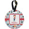 London Plastic Luggage Tag - Round (Personalized)