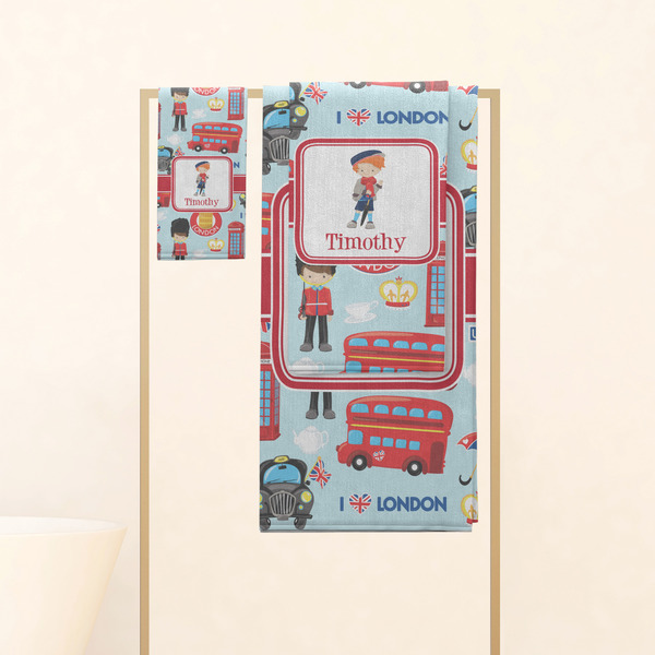 London Personalized Towel Set