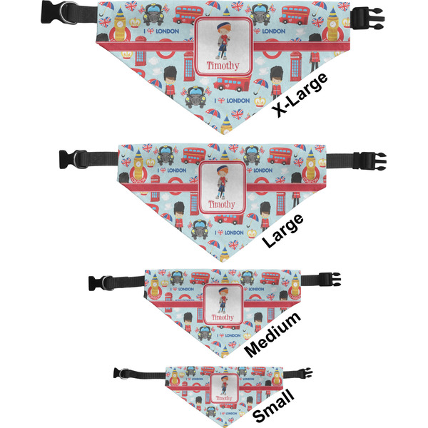 London Pet Bandana Sizes