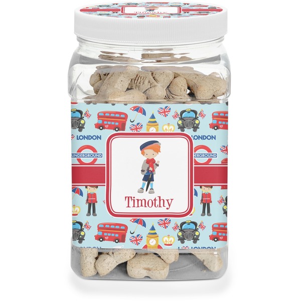 Custom London Dog Treat Jar (Personalized)