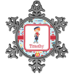 London Vintage Snowflake Ornament (Personalized)