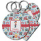 London Plastic Keychain (Personalized)
