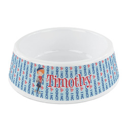 London Plastic Dog Bowl - Small (Personalized)