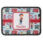 London Iron On Rectangle Patch w/ Name or Text