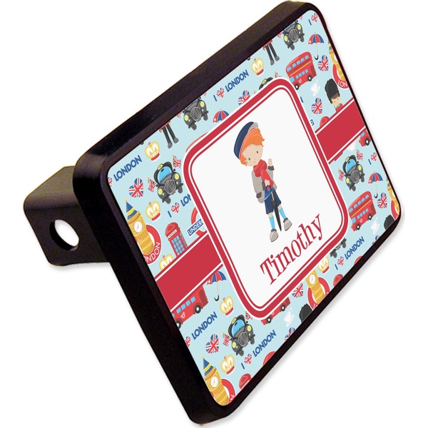 Custom London Rectangular Trailer Hitch Cover - 2" (Personalized)