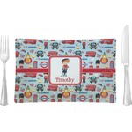 London Rectangular Glass Lunch / Dinner Plate - Single or Set (Personalized)