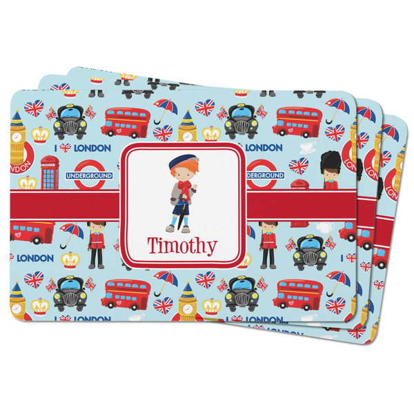 London Rectangular Fridge Magnet - THREE