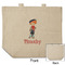 London Reusable Cotton Grocery Bag - Front & Back View