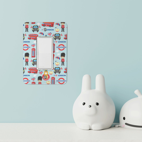 London Rocker Light Switch Covers - Single - IN CONTEXT