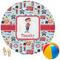 London Round Beach Towel (Personalized)