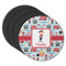 London Round Rubber Backed Coasters - Set of 4 (Personalized)